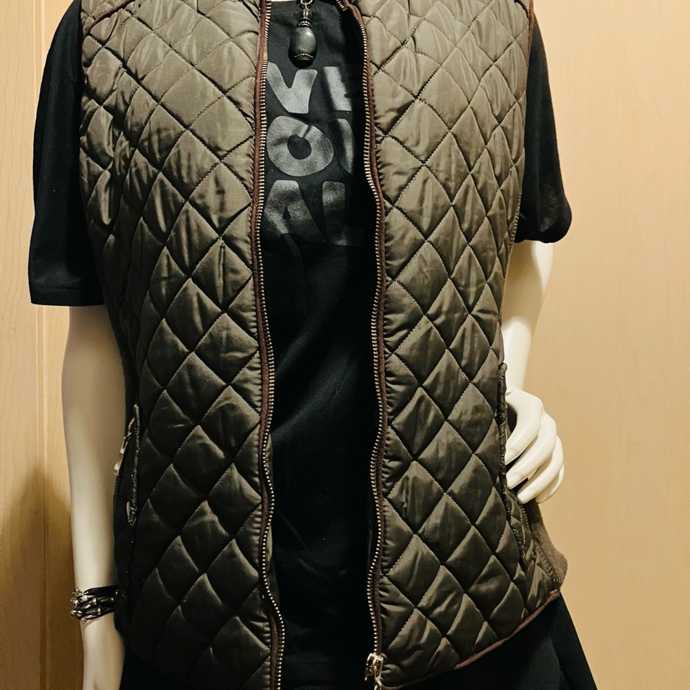 Active USA Olive Quilted Jacket